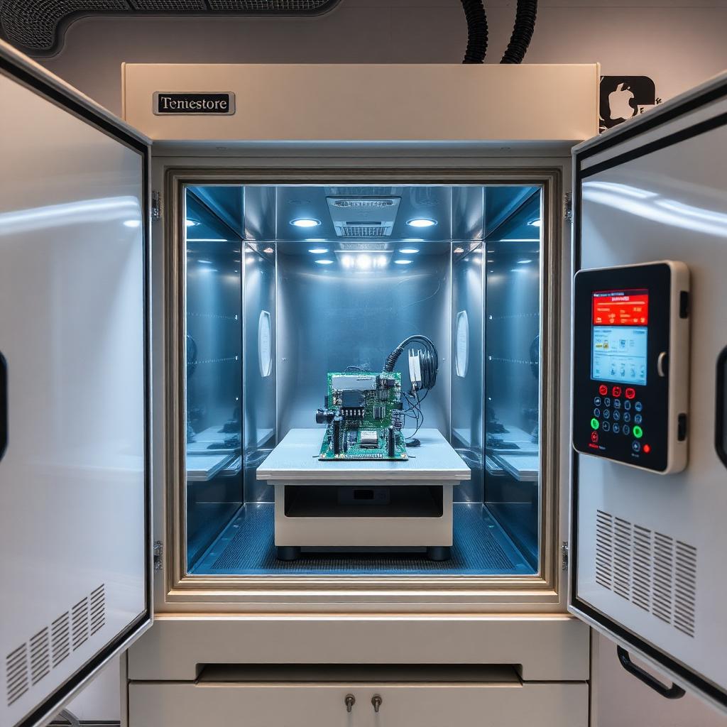 Environmental chamber temperature-humidity testing