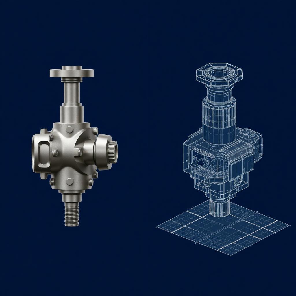 Physical part vs. reconstructed CAD model